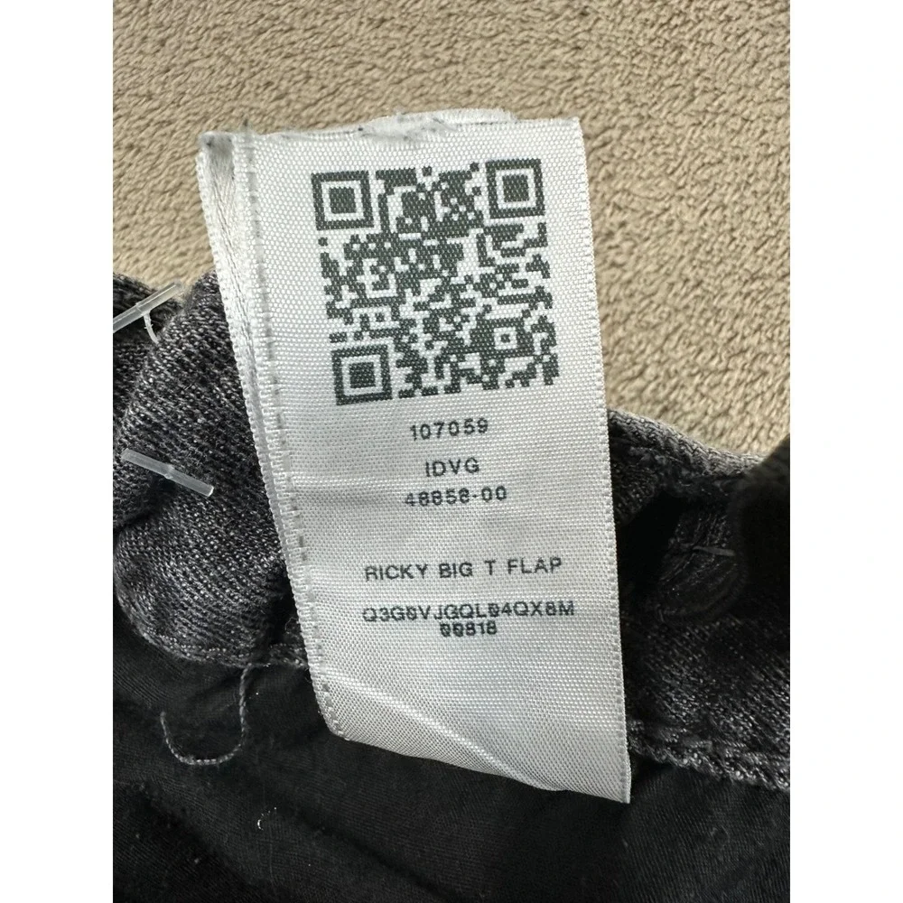 True Religion Ricky Relaxed Straight Big T Flap Jeans Mens size 36 Gray